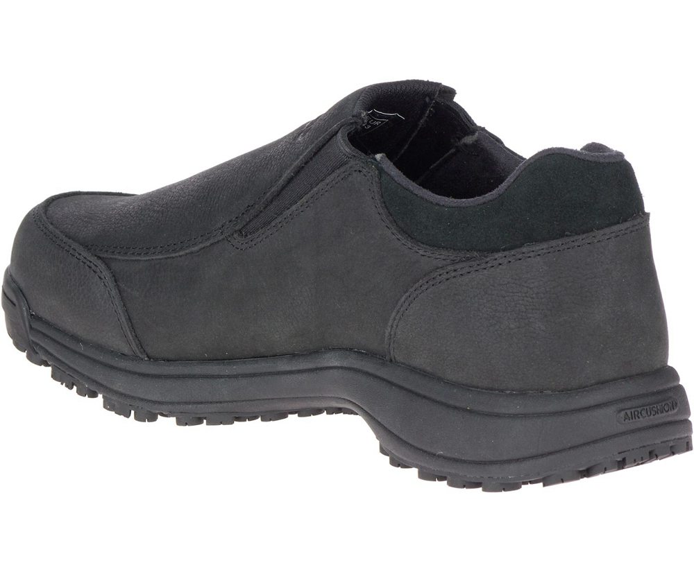 Merrell Slip Ons Męskie Czarne - Sutton Moc Ac+ Pro - 047316-YMJ